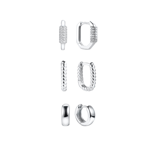 Huggie Stack Pack (Silver)