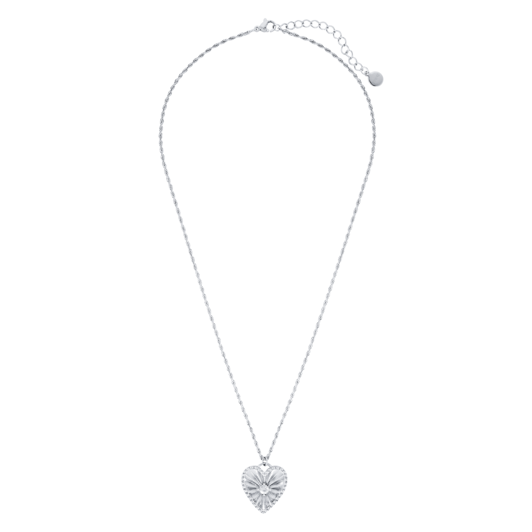 Sophie Heart Pendant Necklace (Silver)